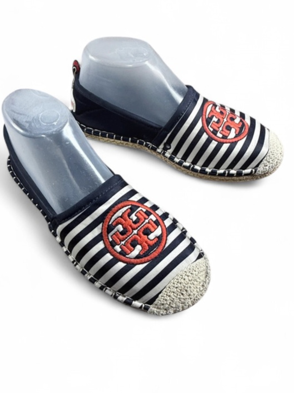 Tory Burch Water Espadrille collab with Sea Star Beachwear, Navy/New Ivory. - Picture 3 of 8
